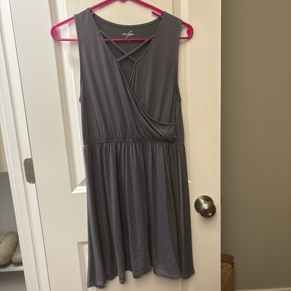 Gray Sleeveless Dress